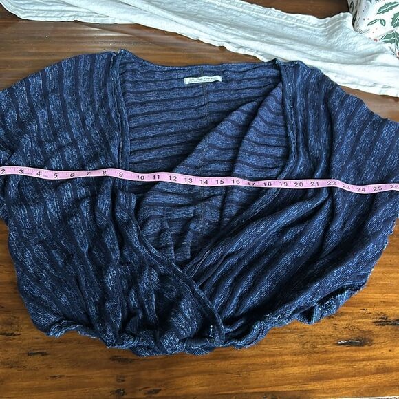 Free Peopke Sz XL navy blue open cardigan - Picture 13 of 13